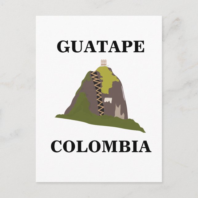 Guatape Colombia Custom Travel Postkarte (Vorderseite)