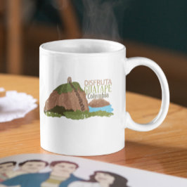 Guatape Colombia El Peñol Vintage Travel Kaffeetasse