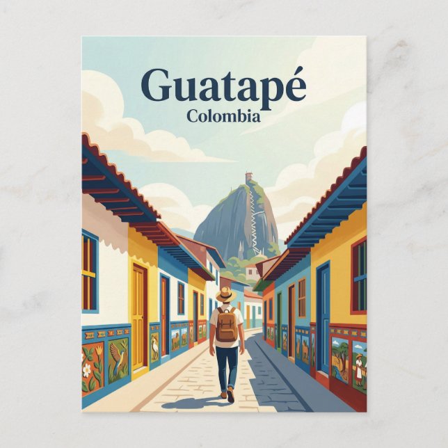Guatapé Kolumbien Postkarte (Vorderseite)