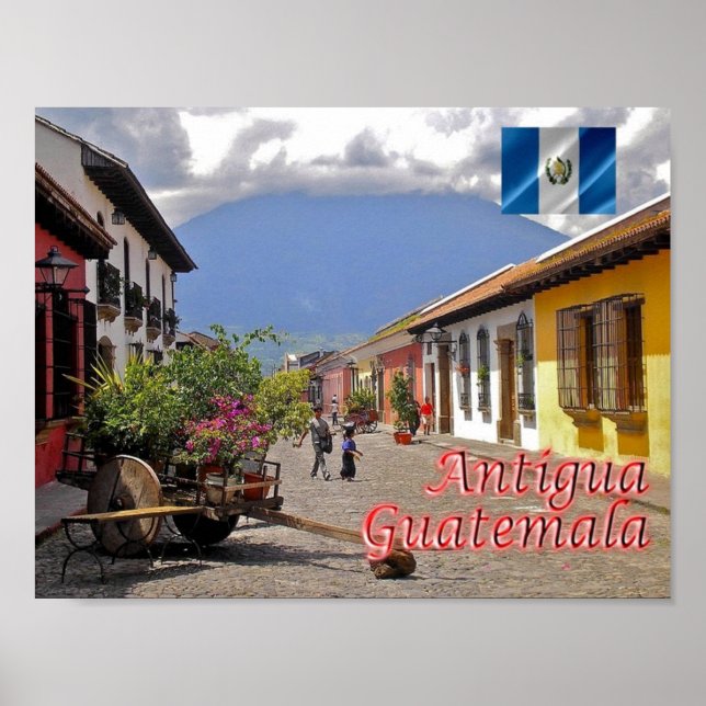 Guatemala - Antigua - Calle del Arco - Poster (Vorne)