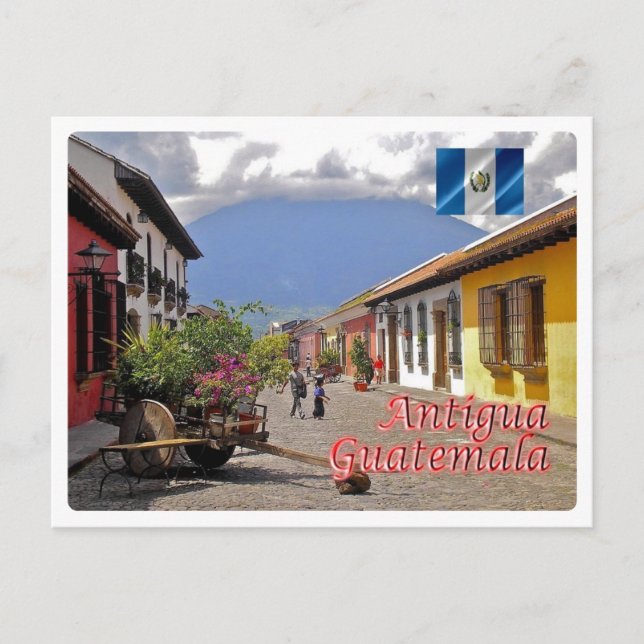 Guatemala - Antigua - Calle del Arco - Postkarte (Vorderseite)