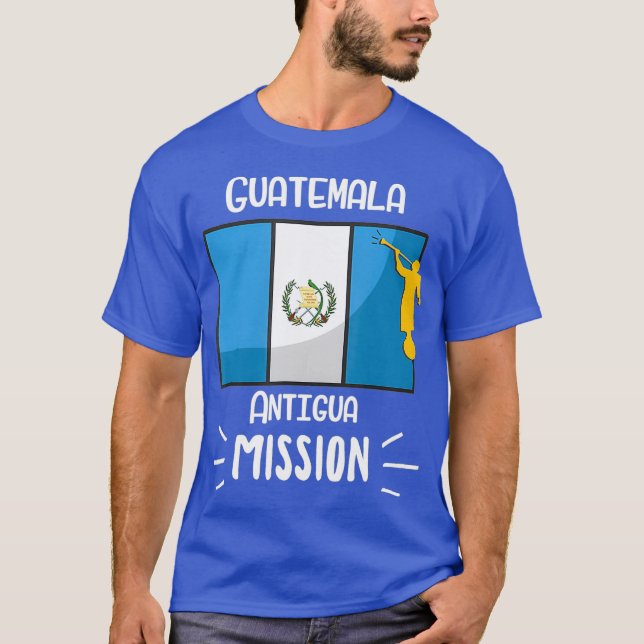Guatemala Antigua Mormon LDS Mission Missionar T-Shirt (Vorderseite)
