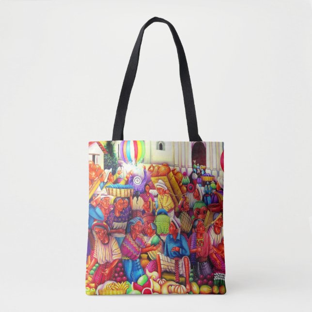 Guatemala Art Tote Bag (Vorderseite)