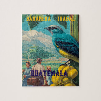 GUATEMALA, BANANERA IZABAL Retro poster Puzzle