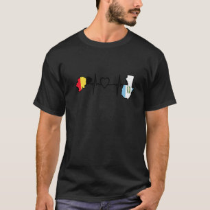 Guatemala Belgien Flaggenstaat Guatemala Belgische T-Shirt
