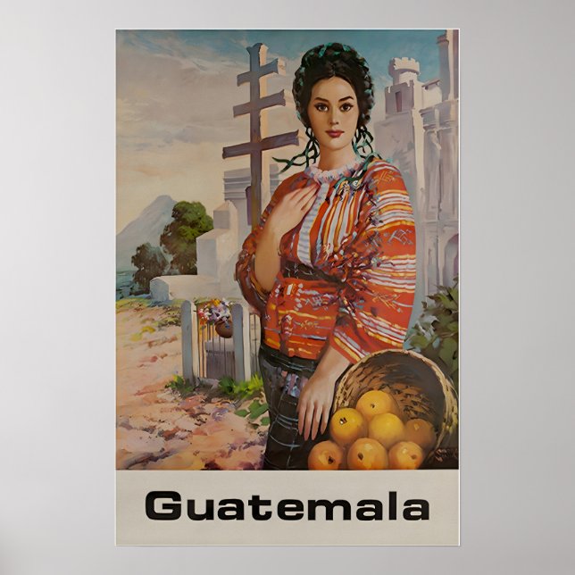 Guatemala Druck Südamerika Poster Kunst (Vorne)
