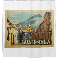 Guatemala Duschvorhang Vintage Reise