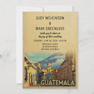 Guatemala Einladung zur Hochzeit Vintag Mitte des 