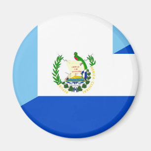 Guatemala el salvador Halbflaggenland Symbol Magnet
