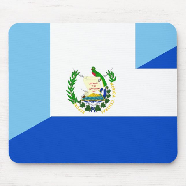 Guatemala el salvador Halbflaggenland Symbol Mousepad (Vorne)
