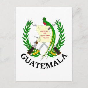 GUATEMALA - Emblem/Fahne/Wappen/Symbol Postkarte