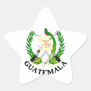 GUATEMALA - Emblem/Fahne/Wappen/Symbol Stern-Aufkleber