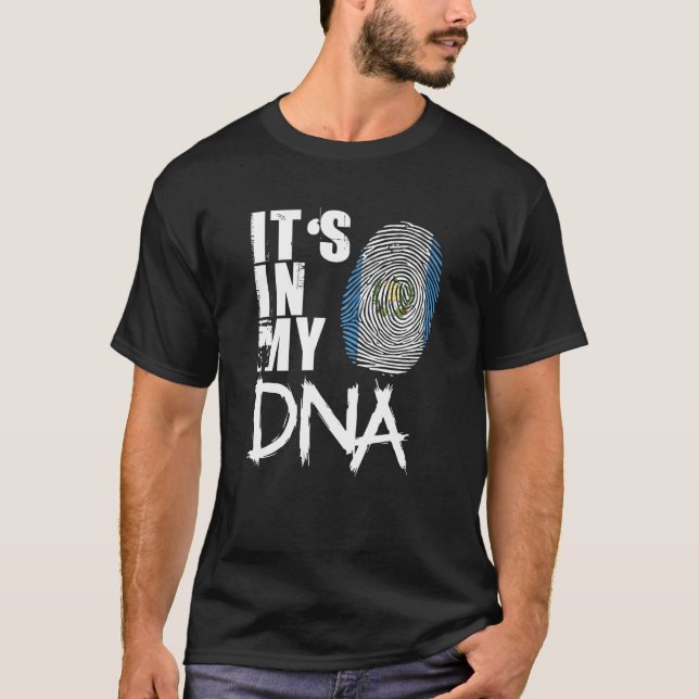 Guatemala Es ist in meiner DNA Funny Guatemala Fla T-Shirt (Vorderseite)
