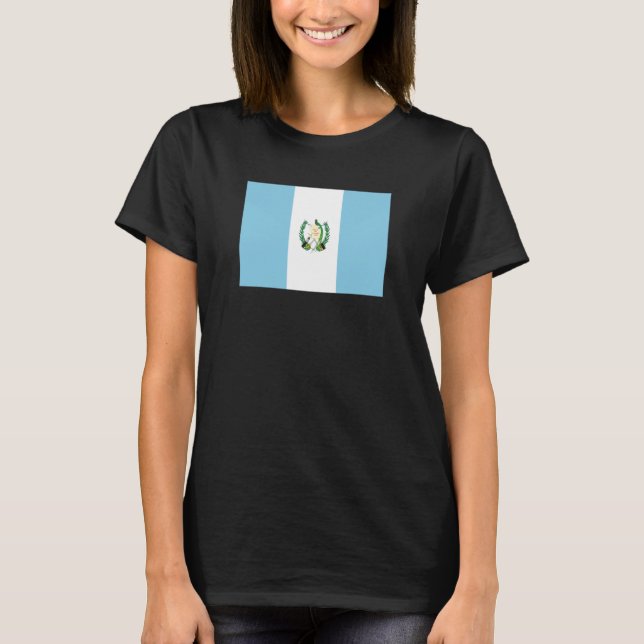 Guatemala Flag Chapin Quetzal Antigua Tikal Peten  T-Shirt (Vorderseite)