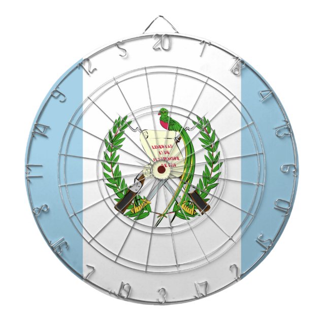 Guatemala Flag Emblem Dartscheibe (vorne)