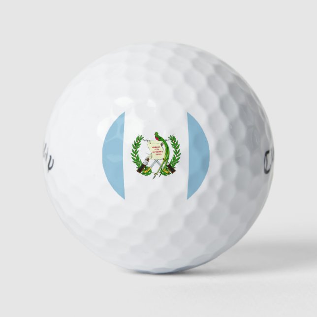Guatemala Flag Emblem Golfball (Vorderseite)