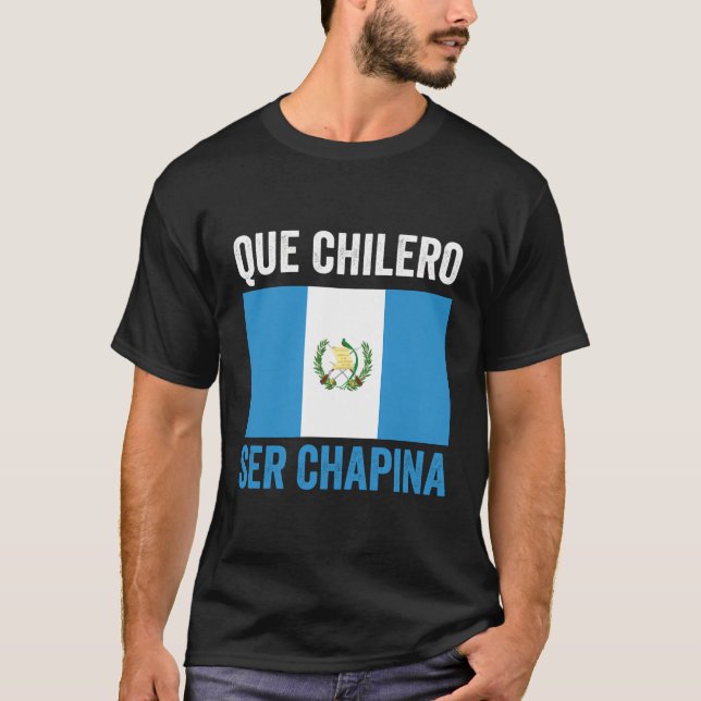 Guatemala Flag Karte Frauen Girl Chapina Guatemala T-Shirt (Vorderseite)