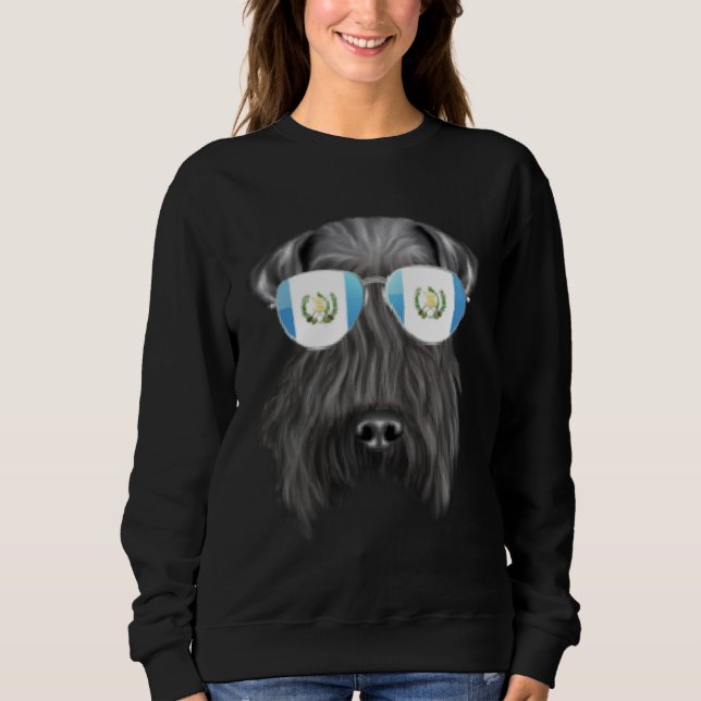 Guatemala Flag Kerry Blue Terrier Dog Guatemala Po Sweatshirt (Vorderseite)