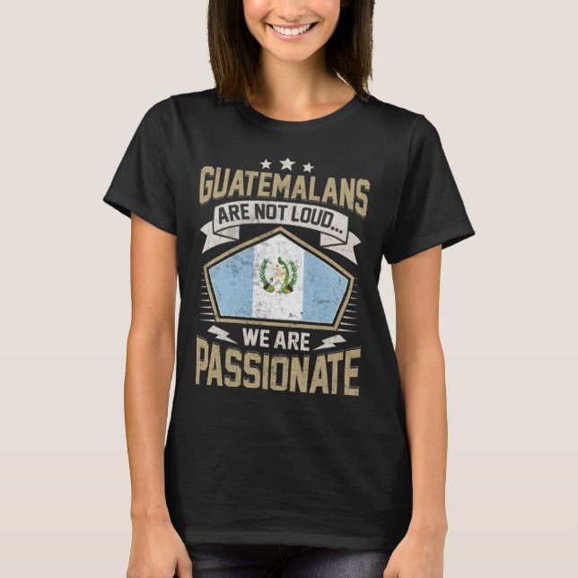 Guatemala Flag Passionate Guatemalans Girls & Wome T-Shirt (Vorderseite)