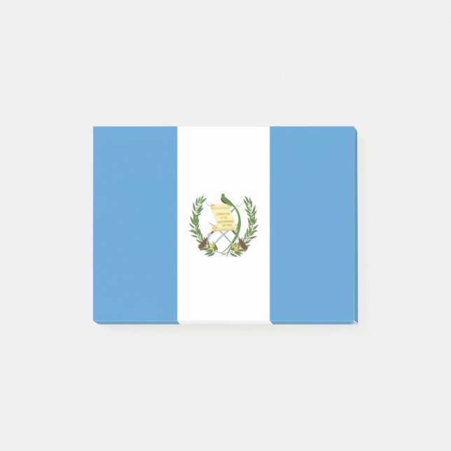 Guatemala flag  post-it klebezettel (Vorderseite)