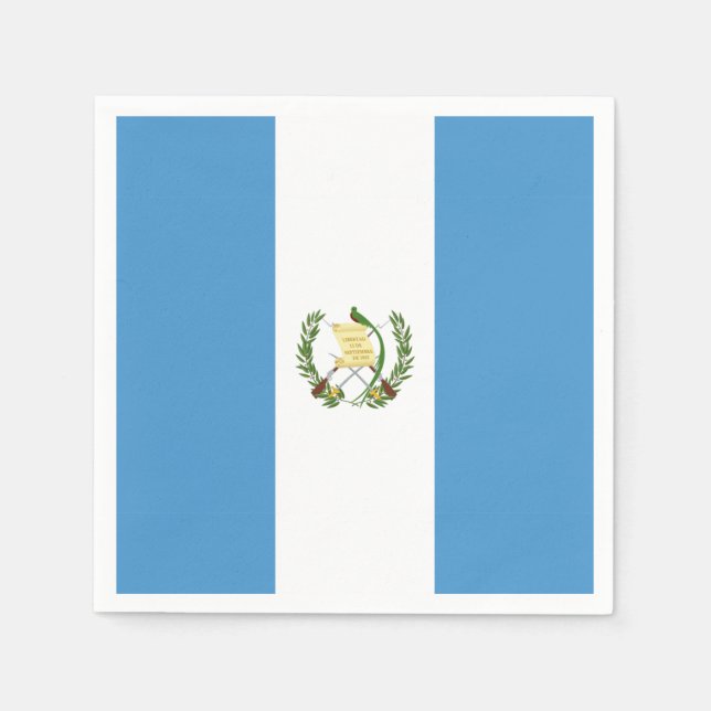 Guatemala flag  serviette (Vorderseite)