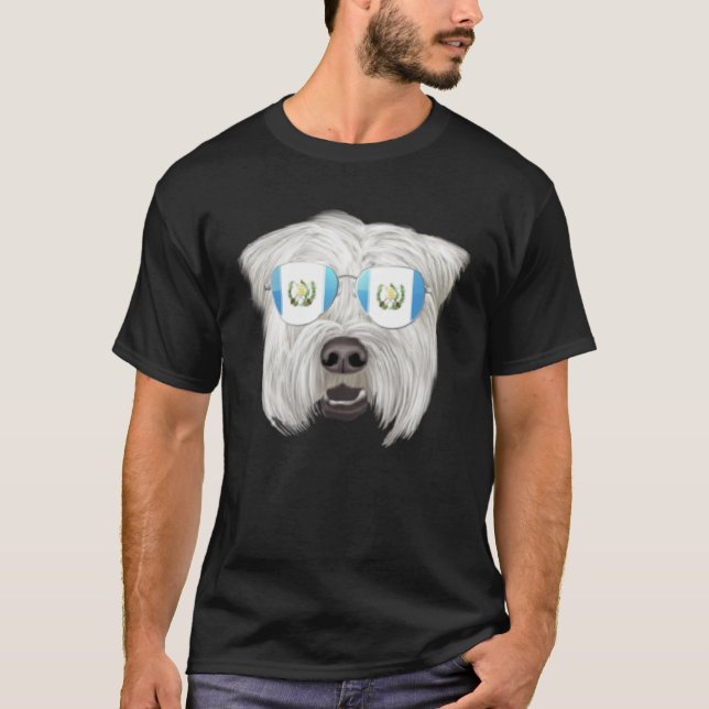 Guatemala Flag Soft Coated Wheaten Terrier Guatema T-Shirt (Vorderseite)