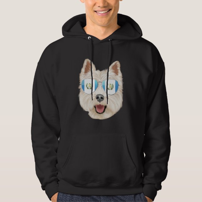 Guatemala Flag West Highland White Terrier Guatema Hoodie (Vorderseite)