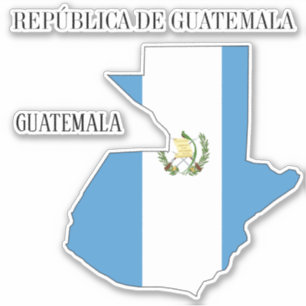 Guatemala Flagge Charming Patriotische Karte Aufkleber