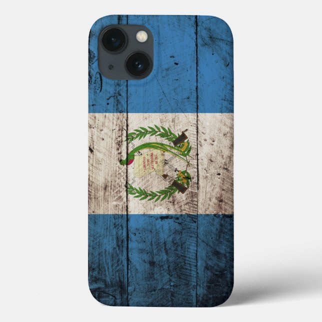 Guatemala-Flagge für Altholzkörner Case-Mate iPhone Hülle (Rückseite)