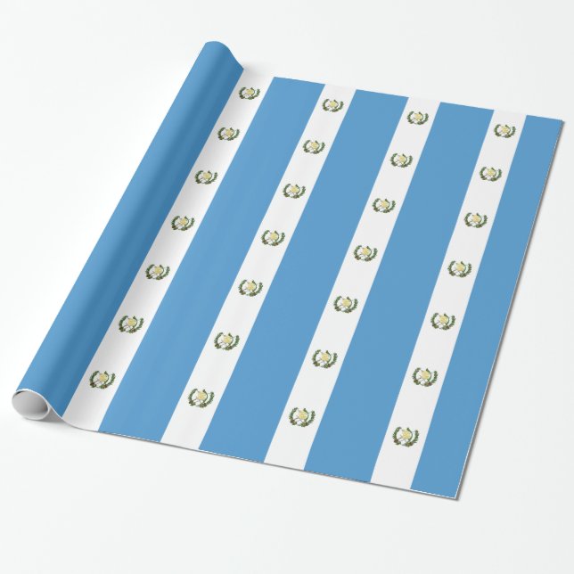 Guatemala-Flagge Geschenkpapier (Ungerollt)