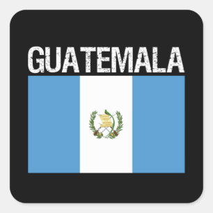 Guatemala, Flagge Guatemalas Quadratischer Aufkleber