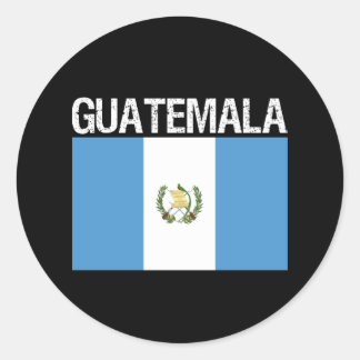Guatemala, Flagge Guatemalas Runder Aufkleber