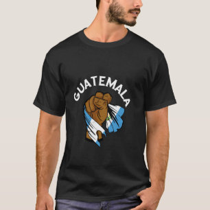Guatemala-Flagge guatemaltekische Wurzeln Handfaus T-Shirt
