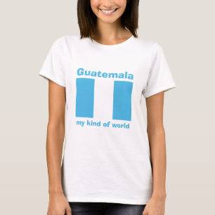 Guatemala-Flagge + Karte + Text-T-Shirt T-Shirt