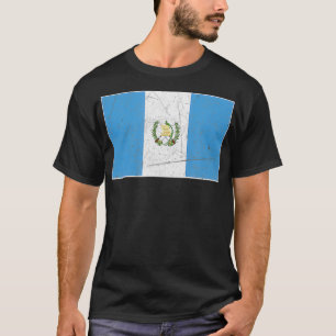 Guatemala-Flagge mit Vintager guatemaltekischer Na T-Shirt