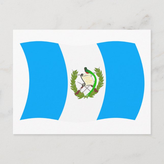 Guatemala-Flagge Postkarte (Vorderseite)