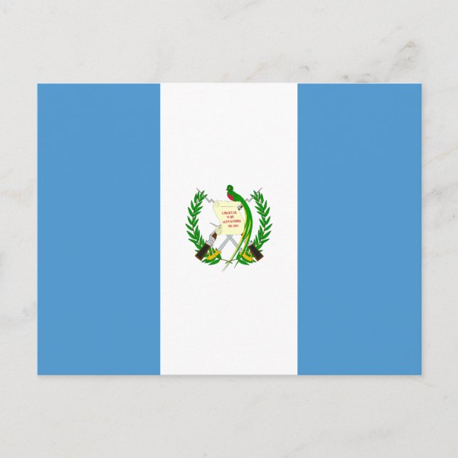 Guatemala-Flagge Postkarte (Vorderseite)
