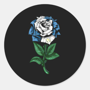 Guatemala-Flagge Runder Aufkleber