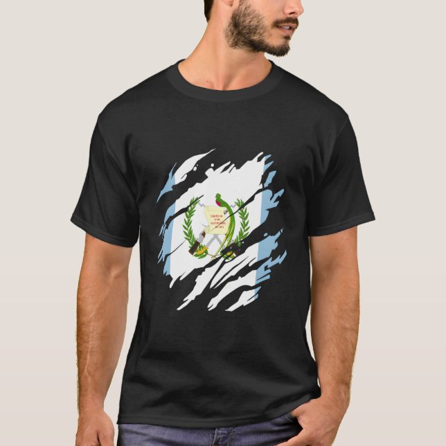 Guatemala-Flagge T-Shirt (Vorderseite)