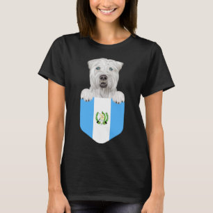 Guatemala-Flagge weich überzogene, gealzene, gegri T-Shirt