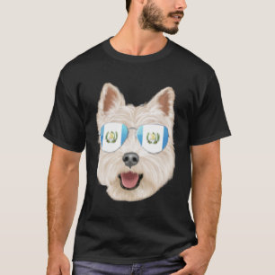 Guatemala Flagge West Highland White Terrier Guate T-Shirt