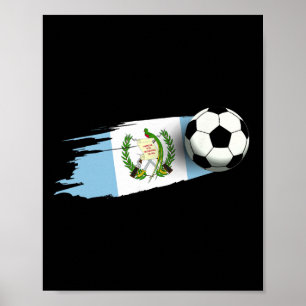 Guatemala-Flaggen-Trikot guatemaltekische Fußballm Poster