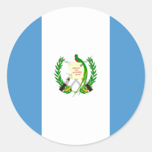 Guatemala-Flaggenaufkleber Runder Aufkleber