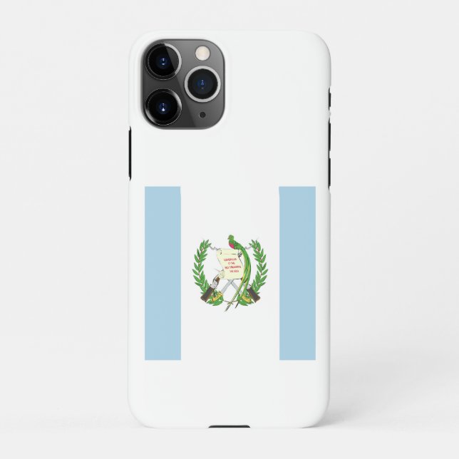 Guatemala-Flaggenemblem iPhone Hülle (Rückseite)