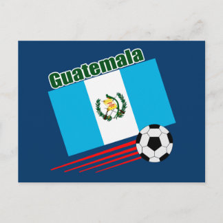 Guatemala-Fußballmannschaft Postkarte