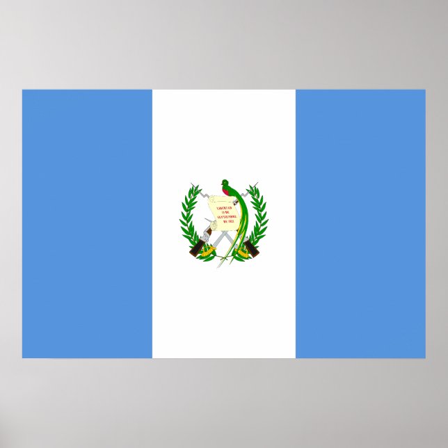 Guatemala, Grenada-Flagge Poster (Vorne)