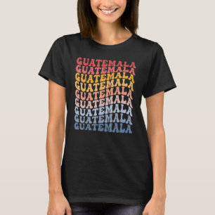Guatemala Groovy Retro T-Shirt