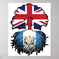 Guatemala Guatemala Britische Tree Roots Flag