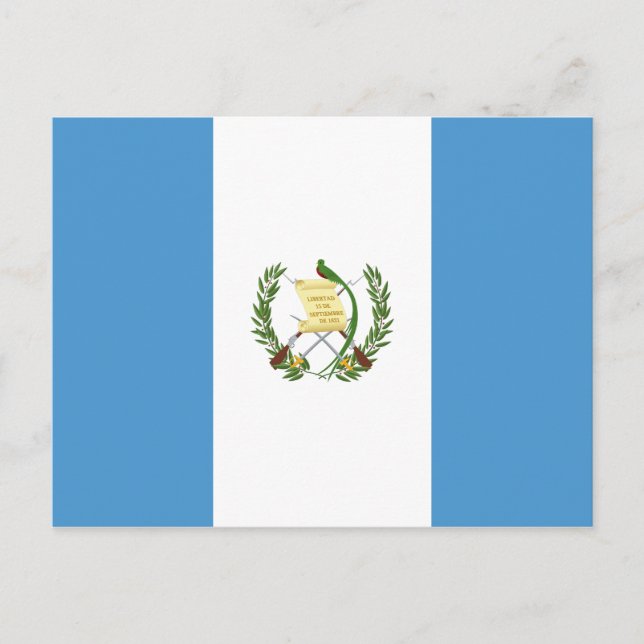 Guatemala (Guatemala) Flagge Postkarte (Vorderseite)