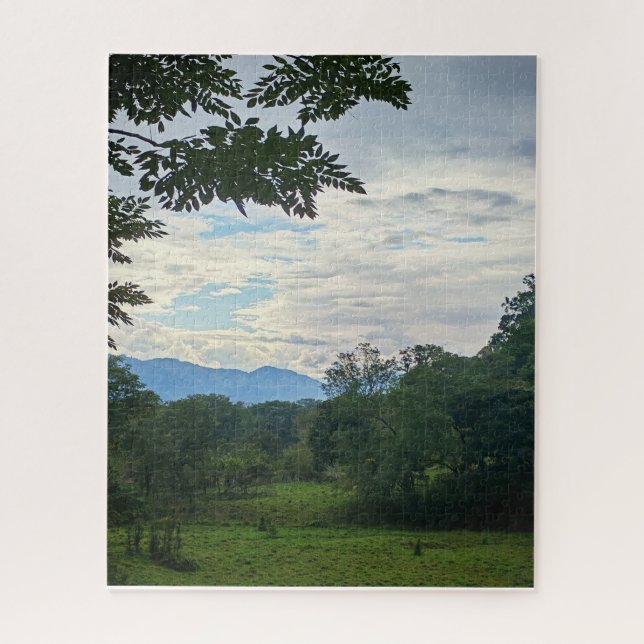 Guatemala Highlands: Green Fields and Mountains Puzzle (Vertikal)